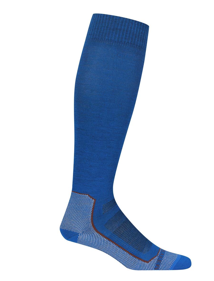 Chaussettes Icebreaker Merino Ski+ Ultralight Over the Calf Homme Bleu | FR 1016FDNM